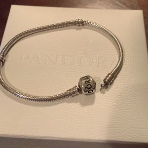 Authentic sterling silver Iconic Pandora Bracelet
